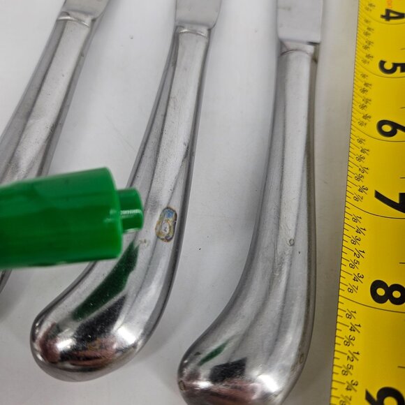 International Dinner Butter Knives Cape Cod Modern Flatware Stainless Steel 6 pc - Picture 5 of 7